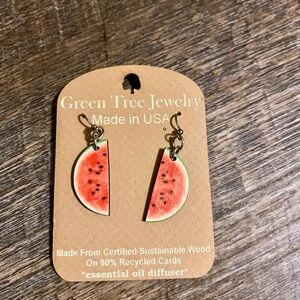 Green Tree Jewelry Watermelon Earrings